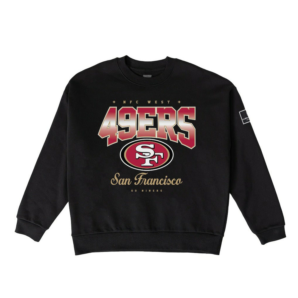 San Francisco 49ers Gameday Couture Women's Powerhouse Play Premium Fleece Sweatshirt - Black Sweatshirts