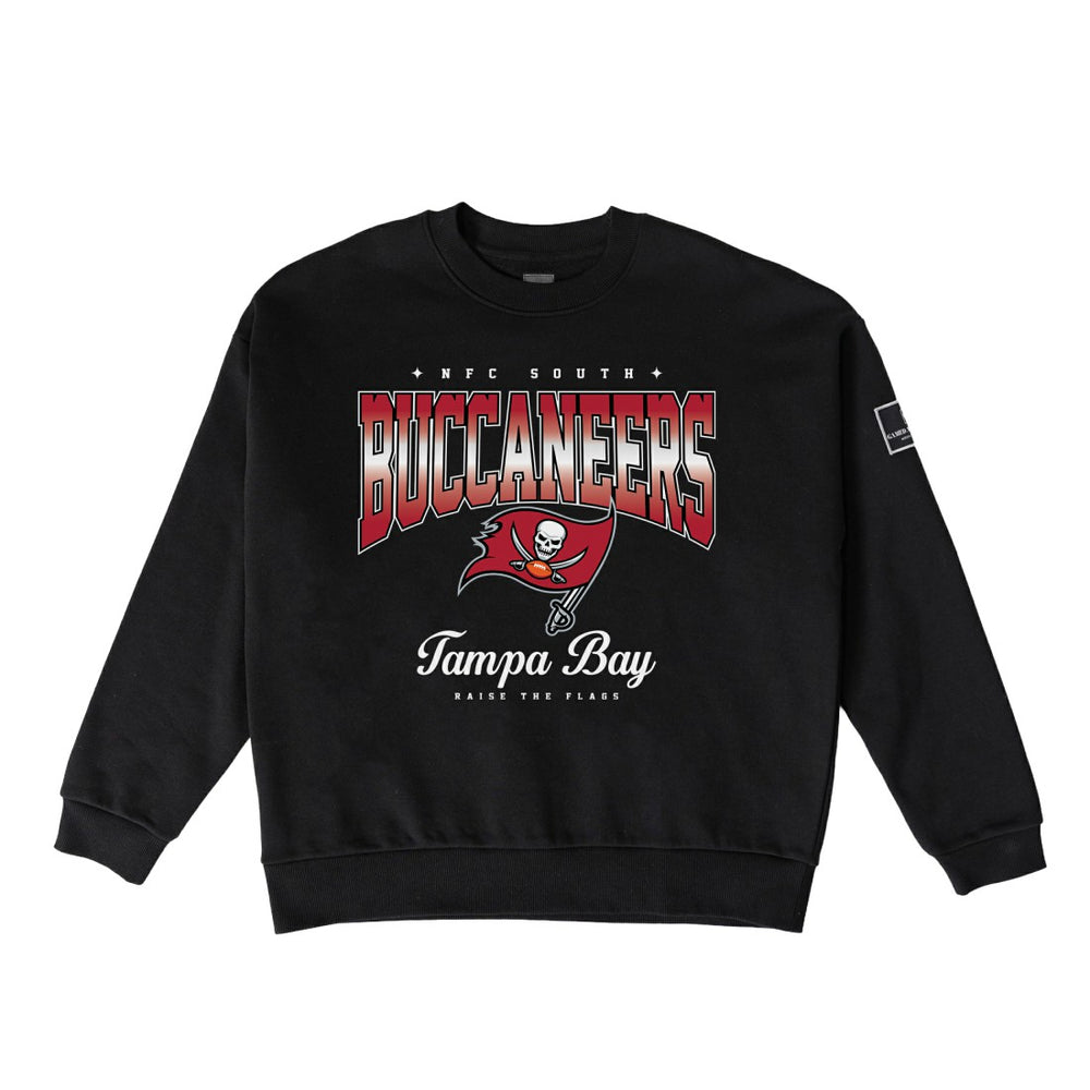 Tampa Bay Buccaneers Gameday Couture Women's Powerhouse Play Premium Fleece Sweatshirt - Black Sweatshirts