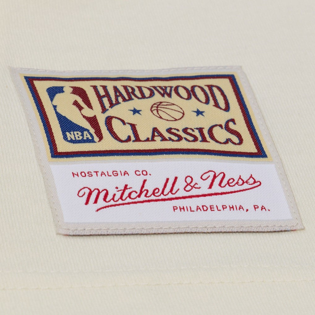 Houston Rockets Hardwood Classics Chainstitch Premium T-Shirt Cream - Mitchell & Ness