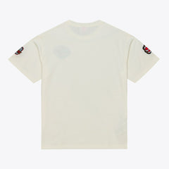 Memphis Grizzlies Hardwood Classics Chainstitch Premium T-Shirt Cream - Mitchell & Ness