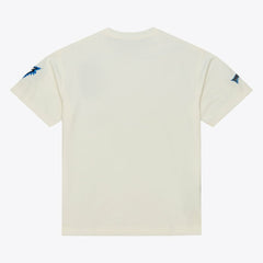 Minnesota Timberwolves Hardwood Classics Chainstitch Premium T-Shirt Cream - Mitchell & Ness