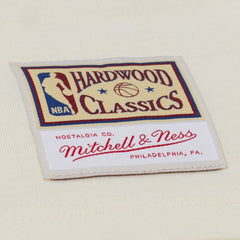 Minnesota Timberwolves Hardwood Classics Chainstitch Premium T-Shirt Cream - Mitchell & Ness