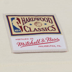 Orlando Magic Hardwood Classics Chainstitch Premium T-Shirt Cream - Mitchell & Ness