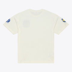 Golden State Warriors Hardwood Classics Chainstitch Premium T-Shirt Cream - Mitchell & Ness