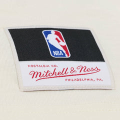 Los Angeles Lakers Hardwood Classics Chainstitch Premium T-Shirt Cream - Mitchell & Ness