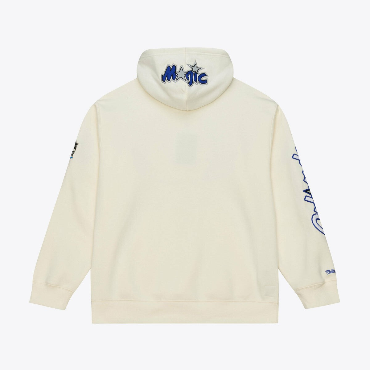 Orlando Magic Hardwood Classics Chainstitch Premium Fleece Hoodie Cream - Mitchell & Ness