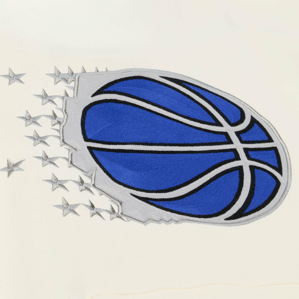 Orlando Magic Hardwood Classics Chainstitch Premium Fleece Hoodie Cream - Mitchell & Ness