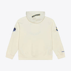 Golden State Warriors Hardwood Classics Chainstitch Premium Fleece Hoodie Cream - Mitchell & Ness