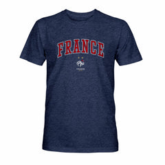 France National Team 1863FC Athletic Wordmark Vintage Tri-Blend T-Shirt Navy