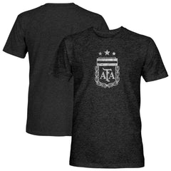 Argentina National Team 1863FC Mono Badge Vintage Tri-Blend T-Shirt Black