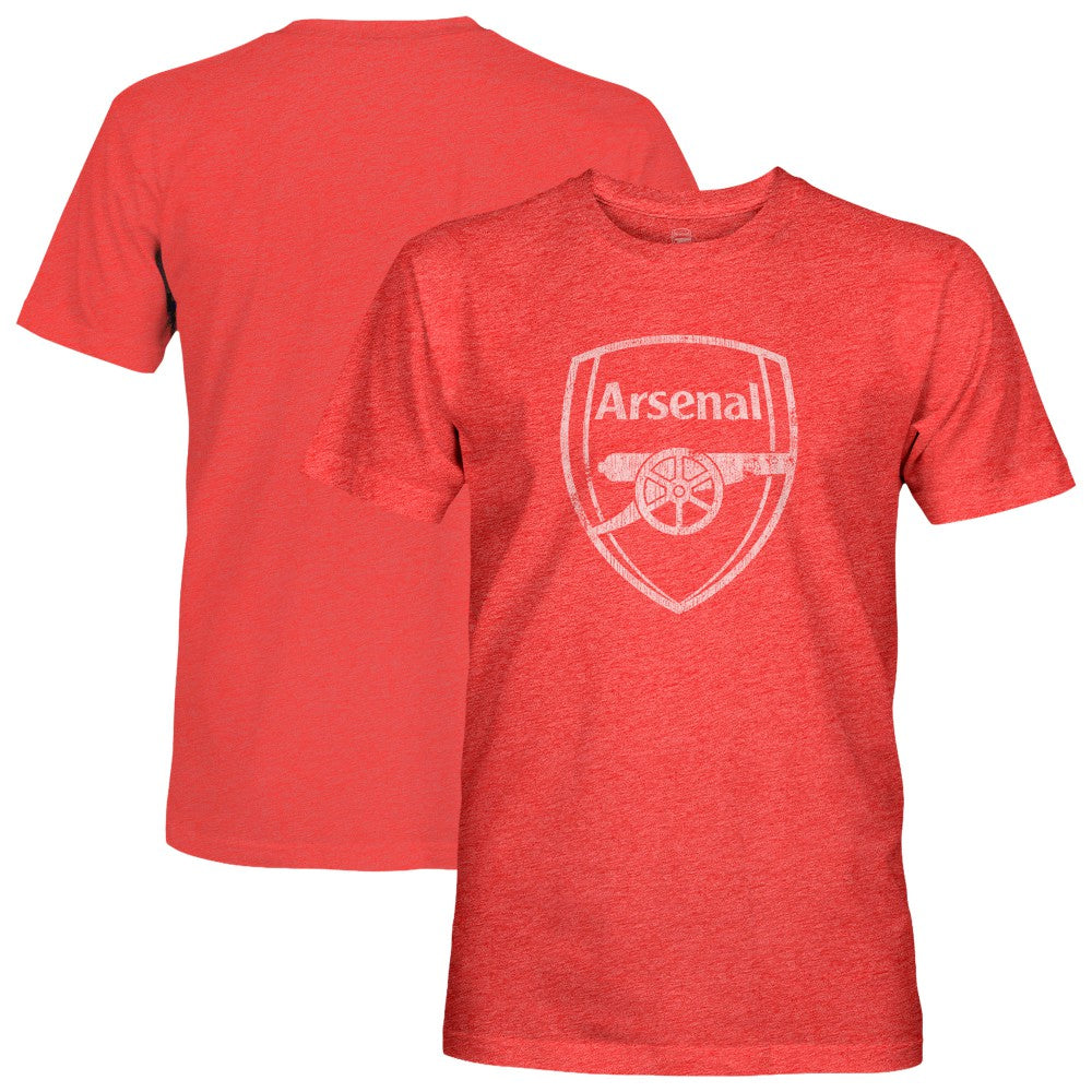 Arsenal 1863FC Mono Badge Vintage Tri-Blend T-Shirt Red