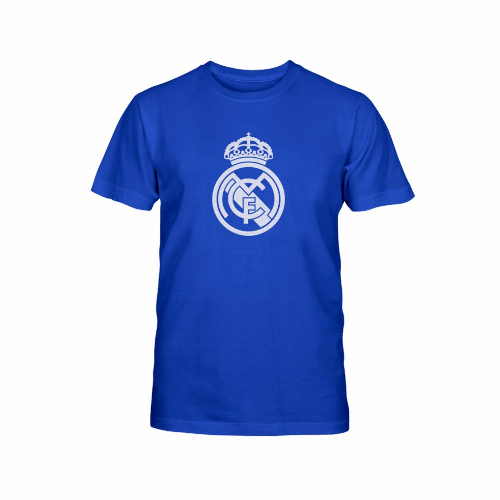 Real Madrid 1863FC Youth Mono Badge T-Shirt Blue