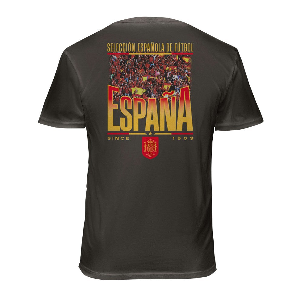 Spain National Team 1863FC Wordmark Cotton T-Shirt Gray