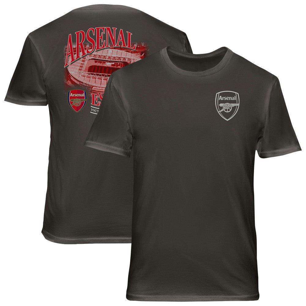 Arsenal 1863FC Wordmark Cotton T-Shirt Gray