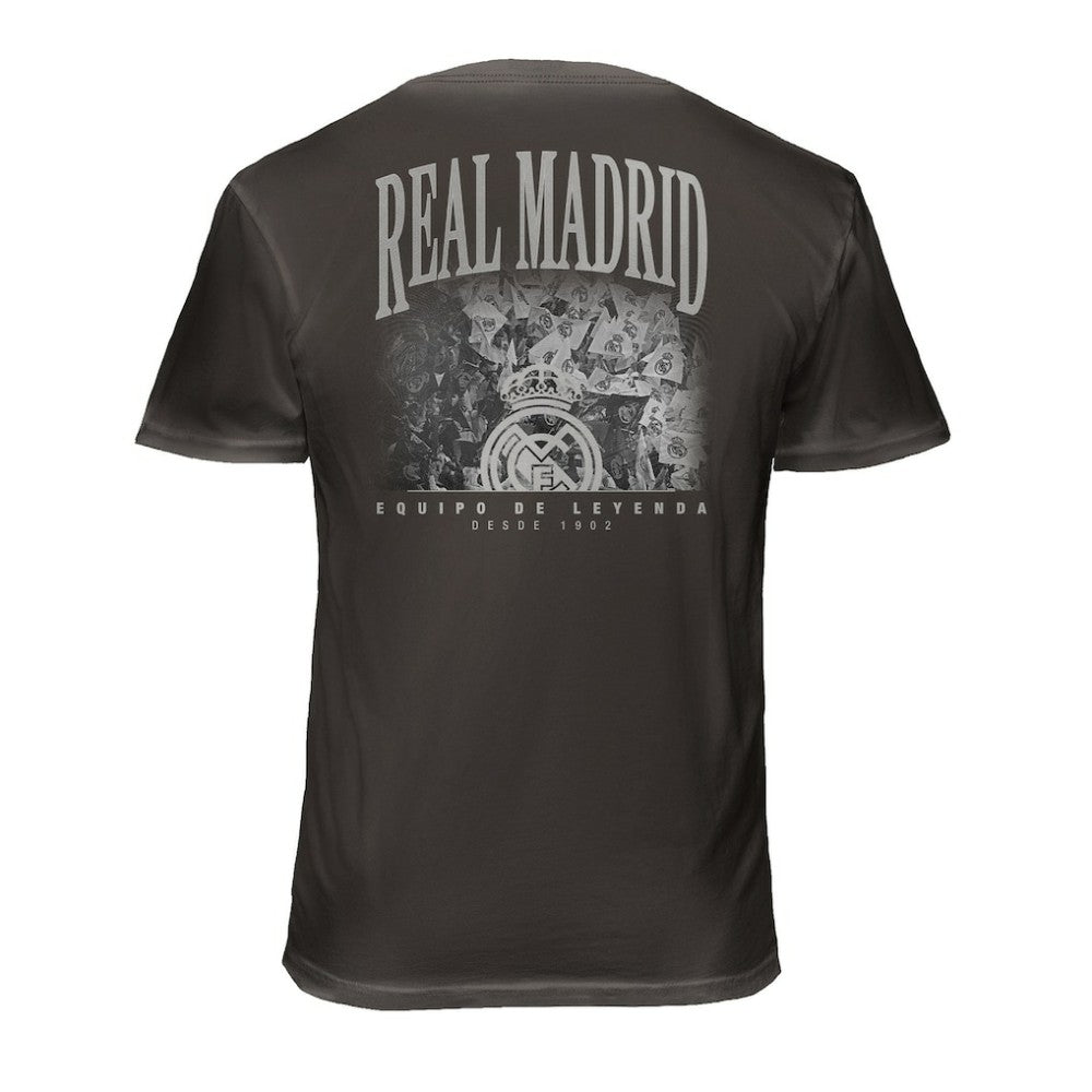 Real Madrid 1863FC Wordmark Cotton T-Shirt Gray