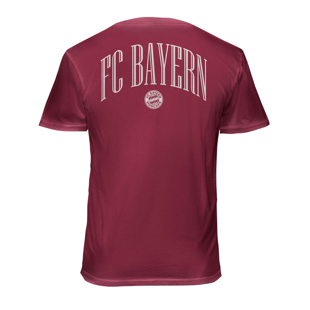 Bayern Munich 1863FC Back Wordmark Soft Wash T-Shirt Red
