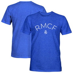 Real Madrid 1863FC Team Arch Vintage Tri-Blend T-Shirt Blue