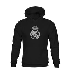 Real Madrid 1863FC Youth Mono Badge Fleece Hoodie Black