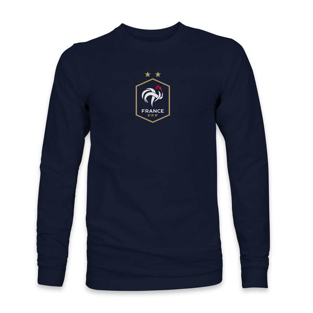 France National Team 1863FC Color Badge Long Sleeve T-Shirt Navy