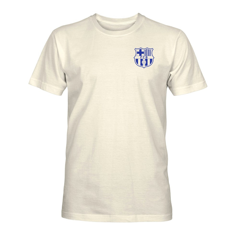 Barcelona 1863FC Big Logo Heavyweight T-Shirt Cream