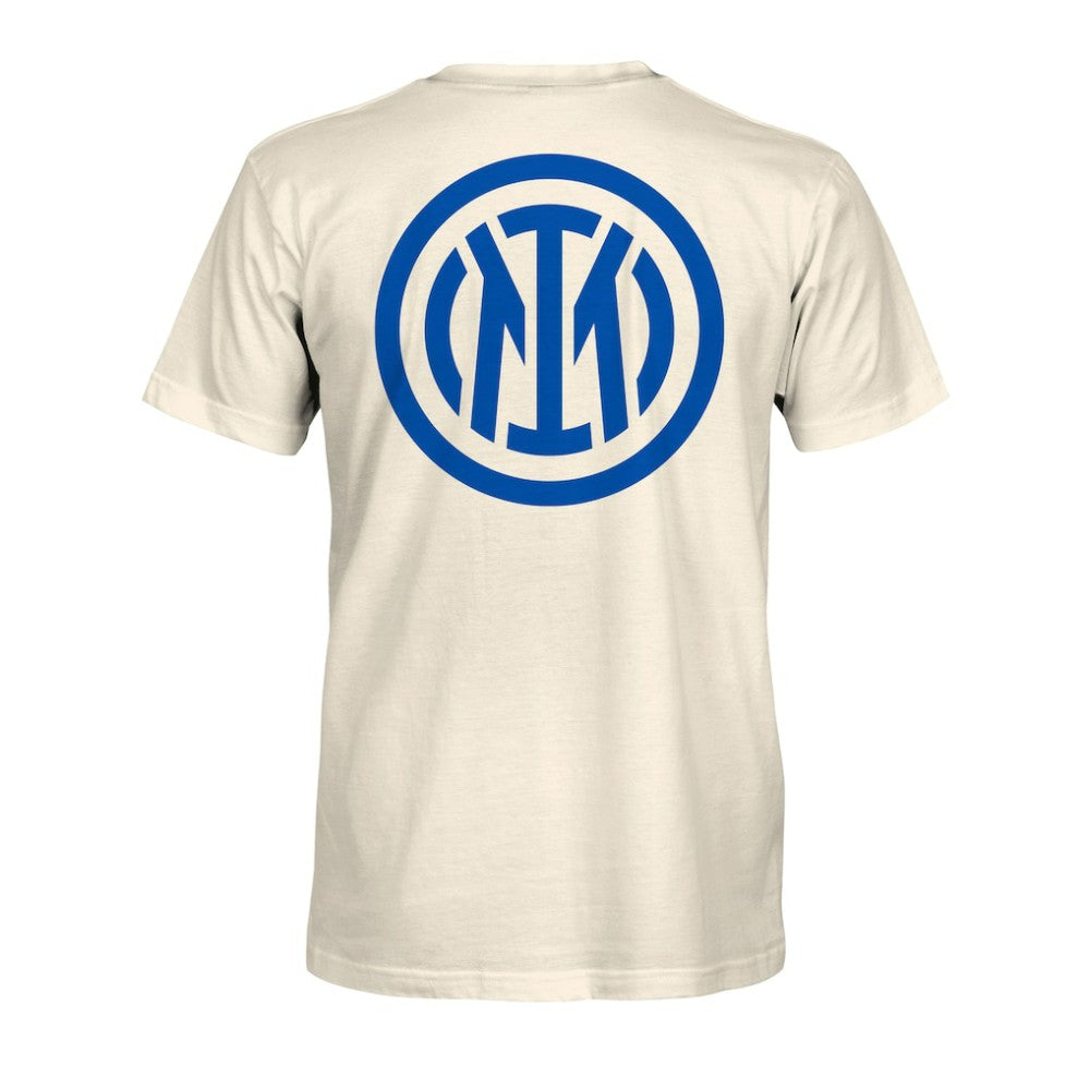 Inter Milan 1863FC Big Logo Heavyweight T-Shirt Cream