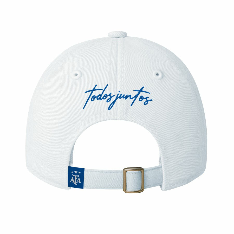 Argentina National Team 1863FC Retro Badge Crew Adjustable Hat White