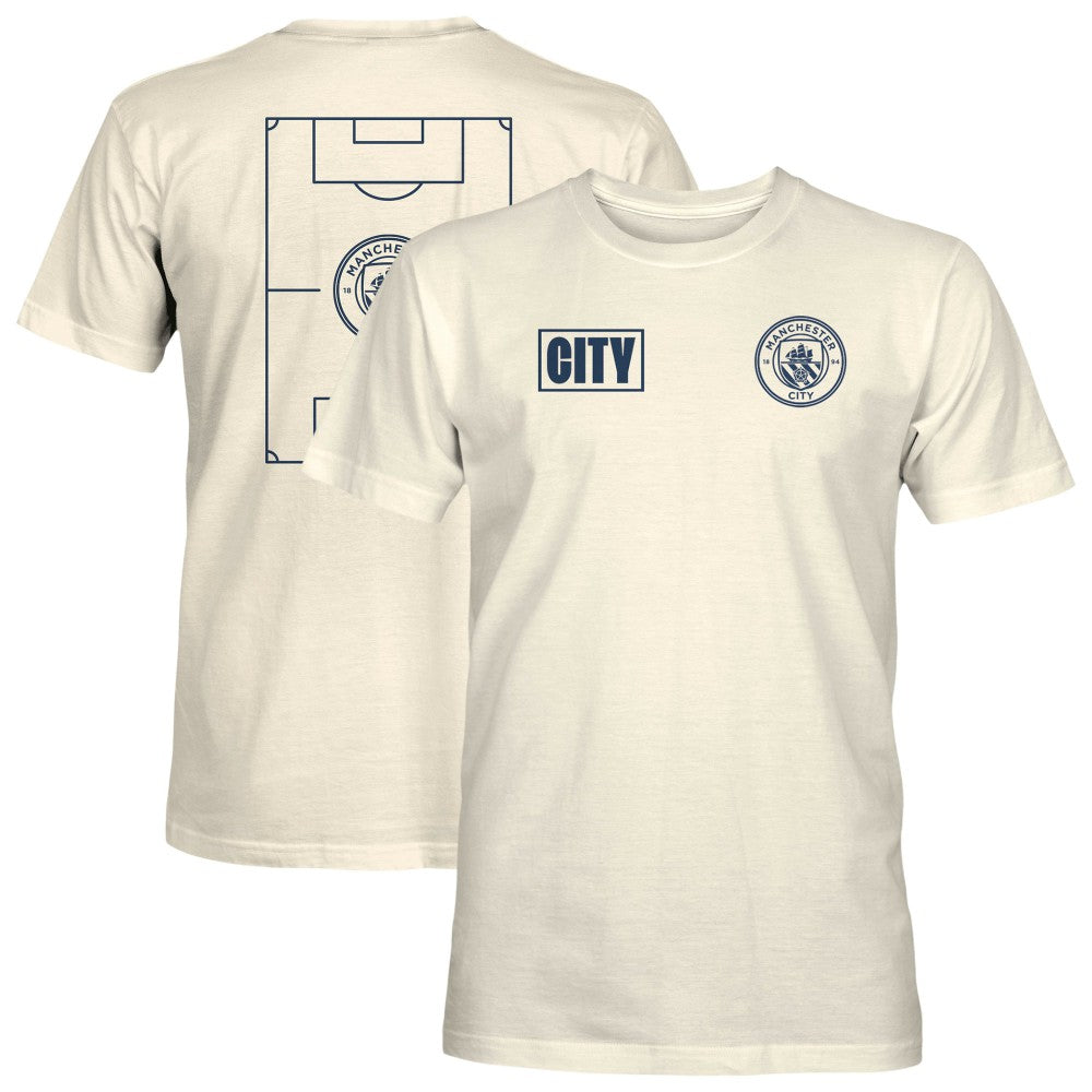 Manchester City 1863FC Own the Pitch Heavyweight T-Shirt Cream