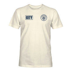 Manchester City 1863FC Own the Pitch Heavyweight T-Shirt Cream