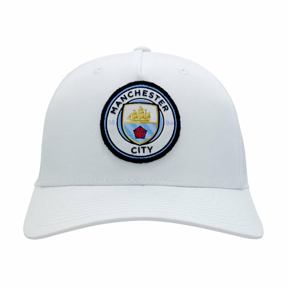 Manchester City 1863FC Mono Badge High Point Adjustable Hat White