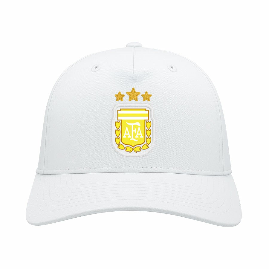 Argentina National Team 1863FC Mono Badge High Point Adjustable Hat White