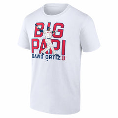 David Ortiz Boston Red Sox Cooperstown Player T-Shirt - White T-shirts