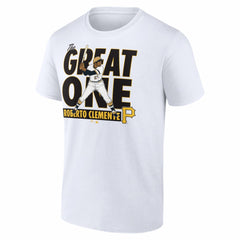 Roberto Clemente Pittsburgh Pirates Cooperstown Player T-Shirt - White T-shirts
