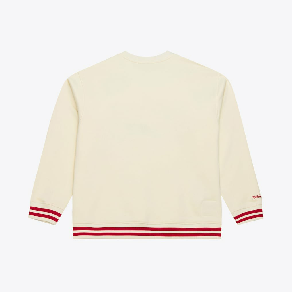 Philadelphia 76ers Hardwood Classics 76 Originals Collection Sweatshirt Cream - Mitchell & Ness