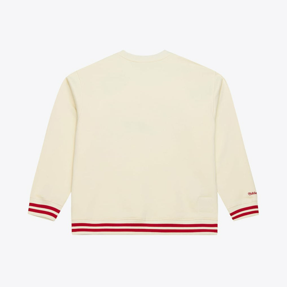 Philadelphia 76ers Hardwood Classics 76 Originals Collection Sweatshirt Cream - Mitchell & Ness