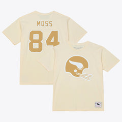 Randy Moss Minnesota Vikings Sandman Name & Number T-Shirt - Cream T-shirts