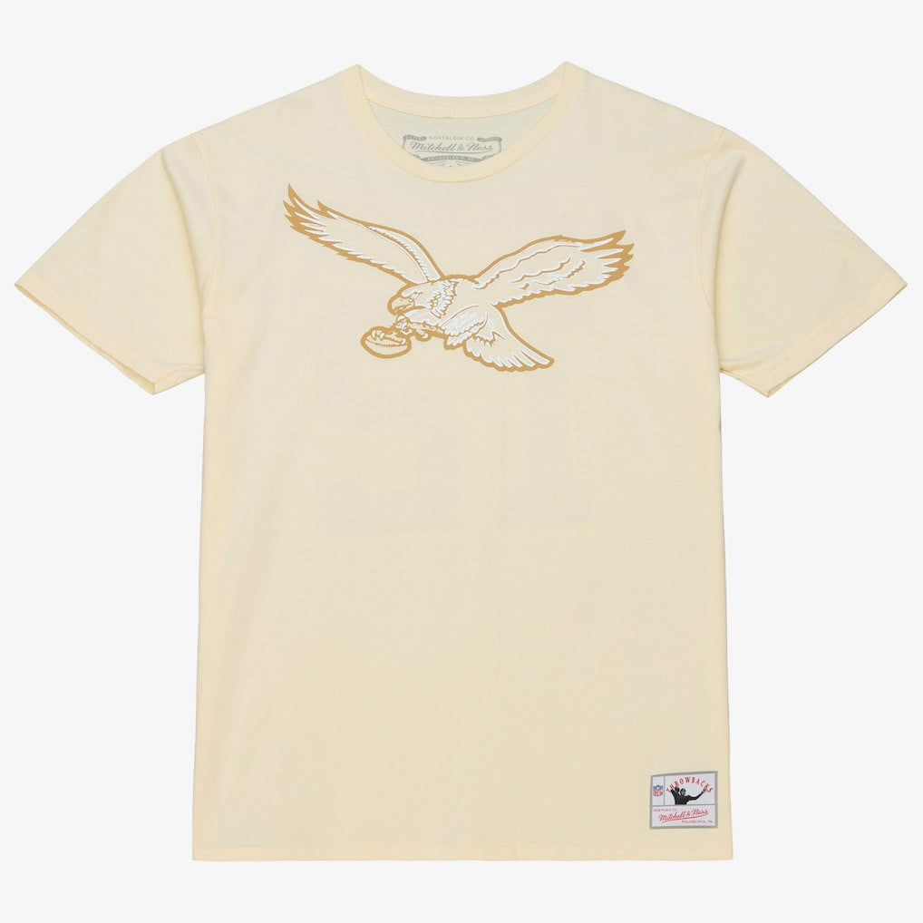 Randall Cunningham Philadelphia Eagles Sandman Name & Number T-Shirt - Cream T-shirts