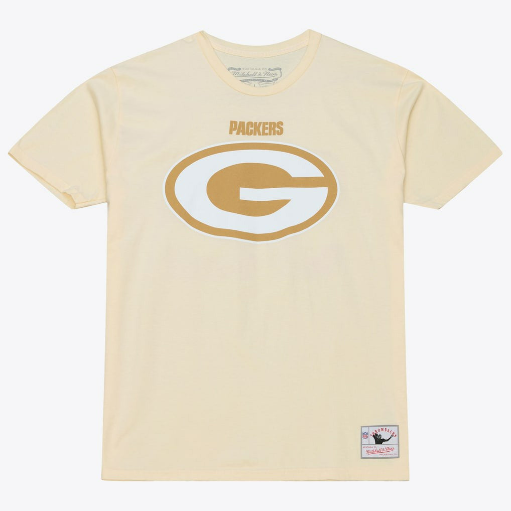 Reggie White Green Bay Packers Sandman Name & Number T-Shirt - Cream T-shirts
