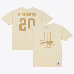 Barry Sanders Detroit Lions Sandman Name & Number T-Shirt - Cream T-shirts