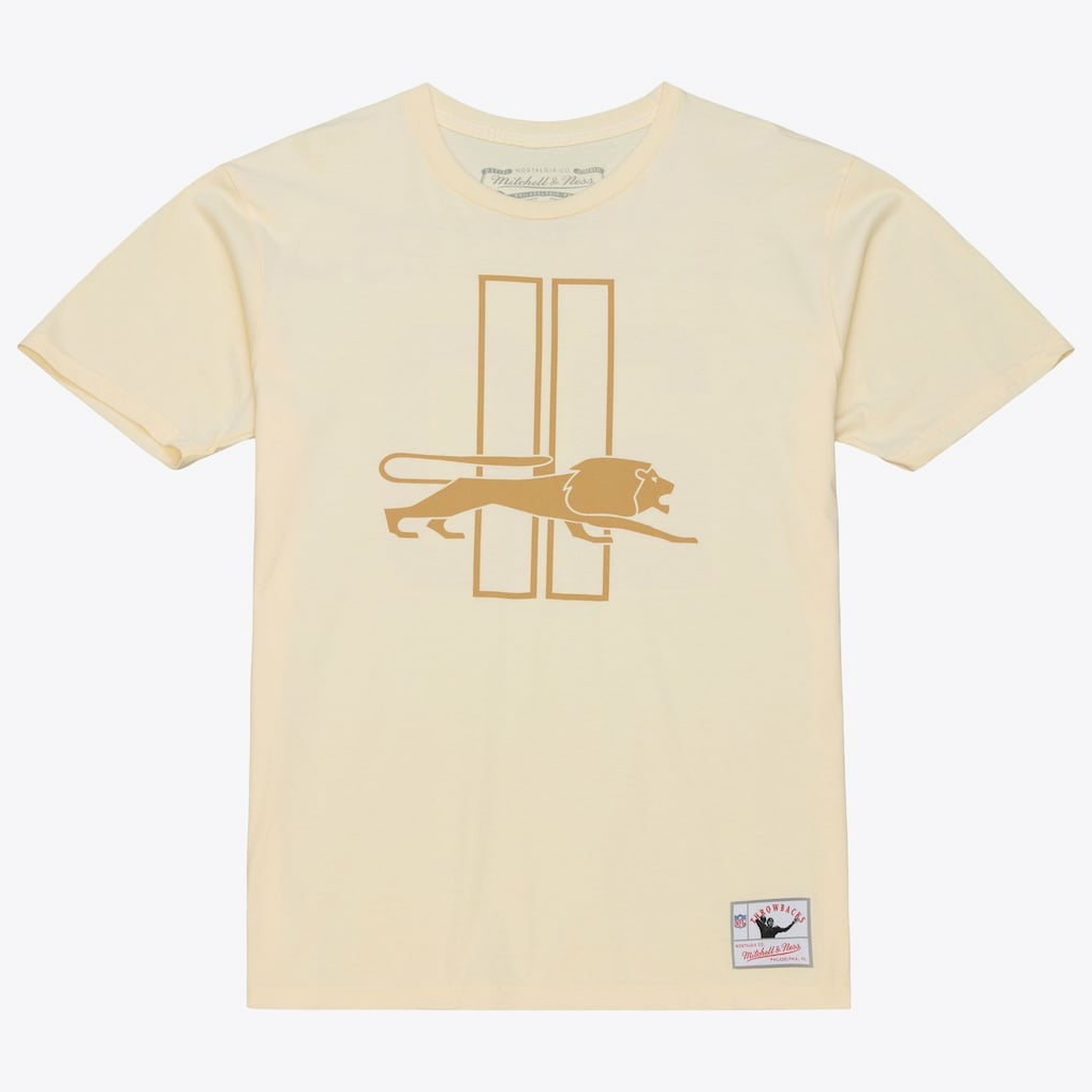 Barry Sanders Detroit Lions Sandman Name & Number T-Shirt - Cream T-shirts