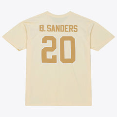 Barry Sanders Detroit Lions Sandman Name & Number T-Shirt - Cream T-shirts