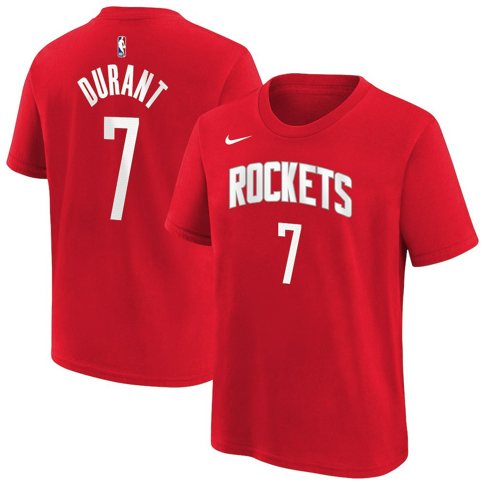Kevin Durant Houston Rockets Youth Icon Name & Number T-Shirt Red - Nike