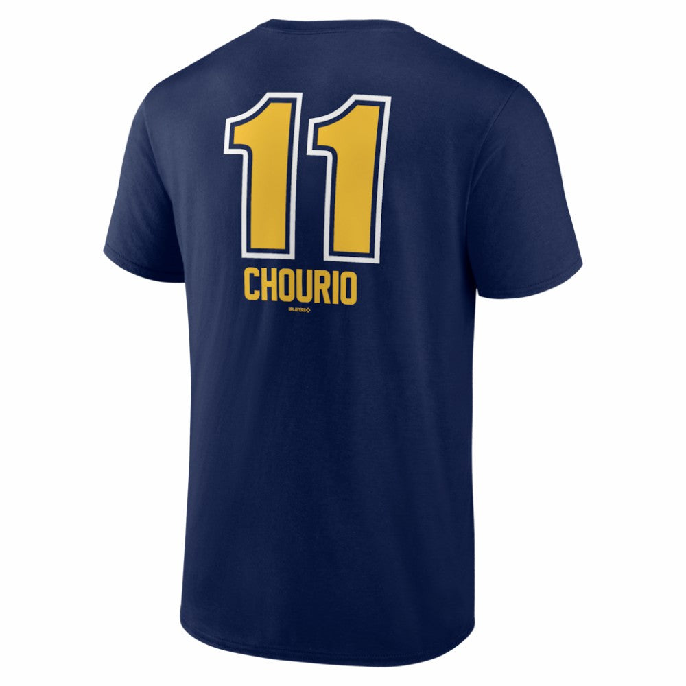Jackson Chourio Milwaukee Brewers Fastball Player Name & Number T-Shirt - Navy T-shirts