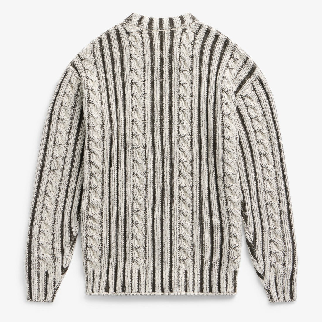 Detroit Lions Off Season x NFL Unisex Cable Knit Sweater - Cream/Gray