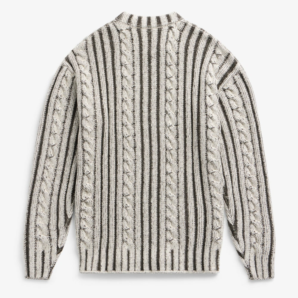 Detroit Lions Off Season x NFL Unisex Cable Knit Sweater - Cream/Gray