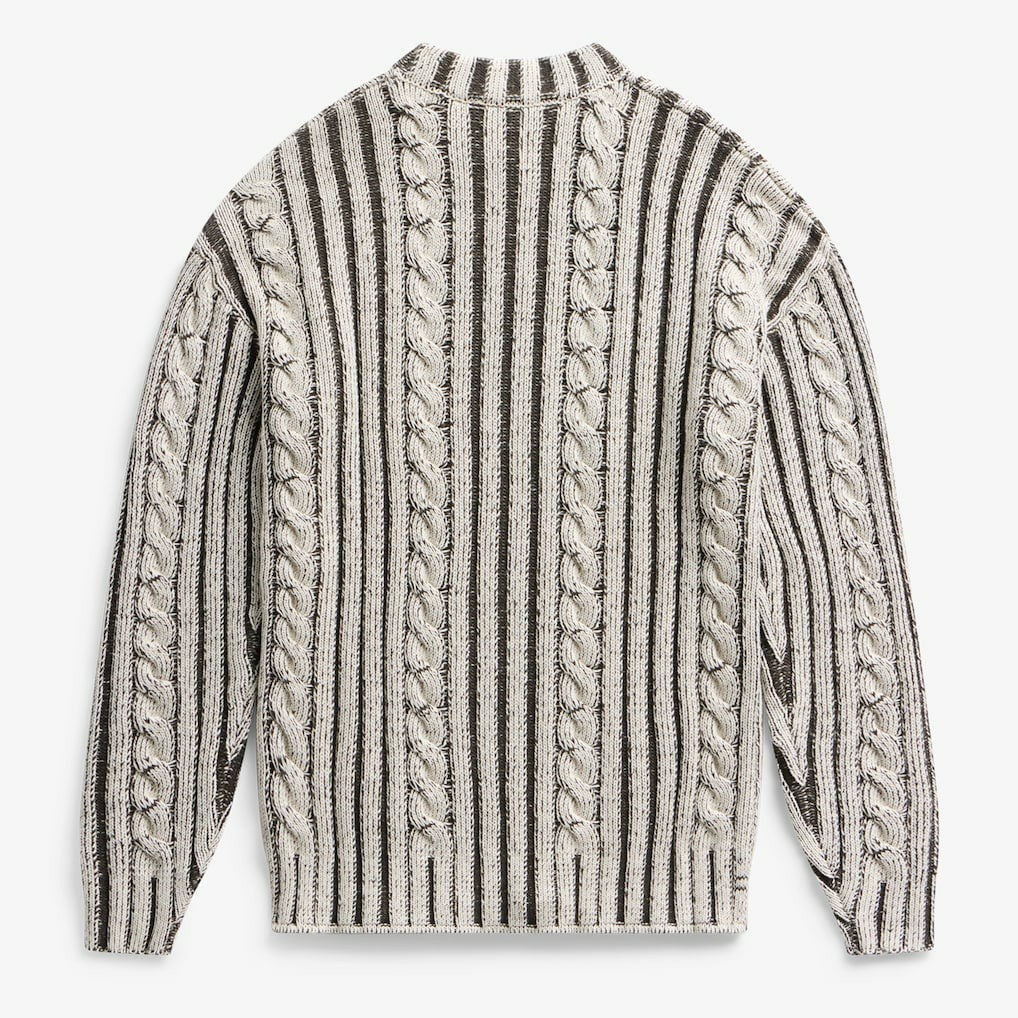 Buffalo Bills Off Season x NFL Unisex Cable Knit Sweater - Cream/Gray