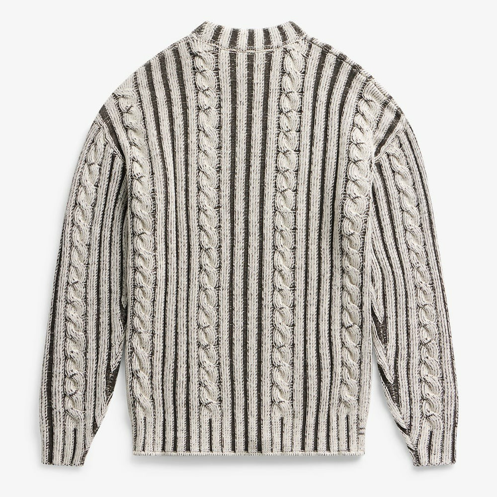 Buffalo Bills Off Season x NFL Unisex Cable Knit Sweater - Cream/Gray