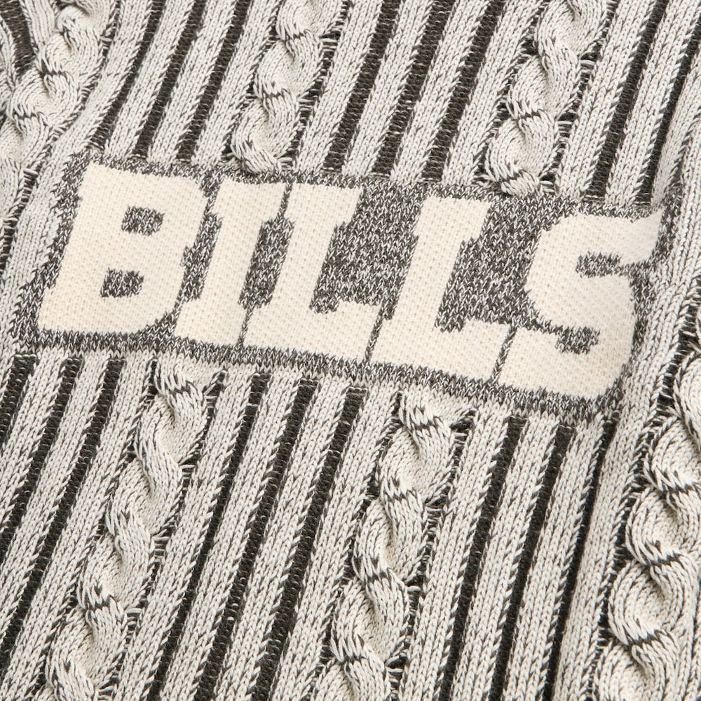 Buffalo Bills Off Season x NFL Unisex Cable Knit Sweater - Cream/Gray
