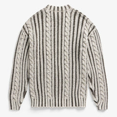 San Francisco 49ers Off Season x NFL Unisex Cable Knit Sweater - Cream/Gray
