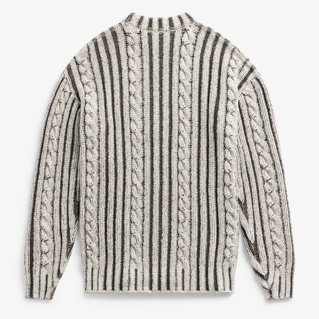 Kansas City Chiefs Off Season x NFL Unisex Cable Knit Sweater - Cream/Gray