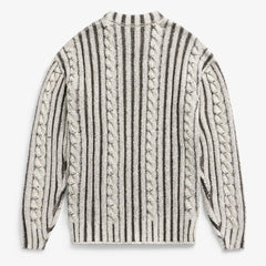 Philadelphia Eagles Off Season x NFL Unisex Cable Knit Sweater - Cream/Gray